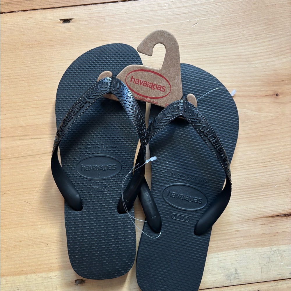 Havaianas Black Flip Flops
